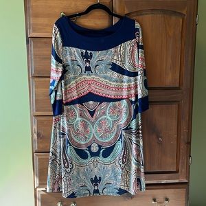 Paisley Dress 3/4 Sleeves